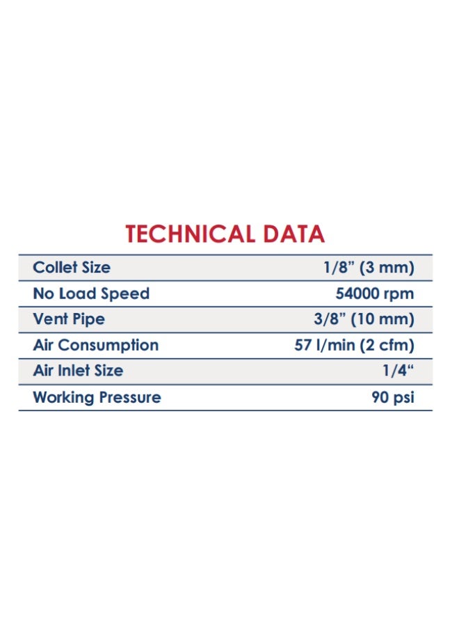 Apt Kit Mini craft Air 18 pcs APT 1/4 inch 3mm 54000 RPM APT DW4331720 - Image 3